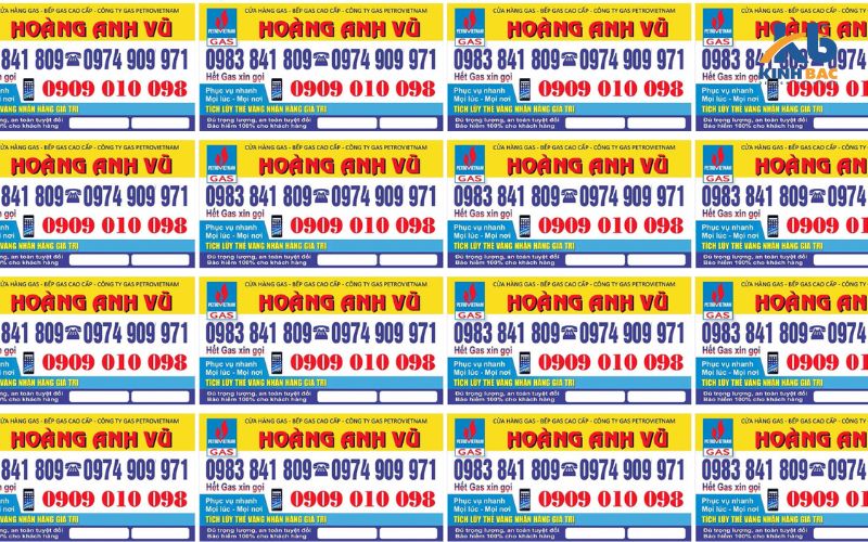 Tem dán bình gas giúp người dùng dễ dàng đổi bình khi hết
