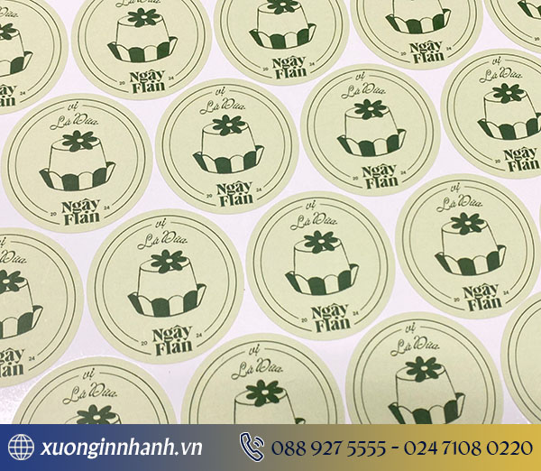 Mẫu tem dán sản phẩm