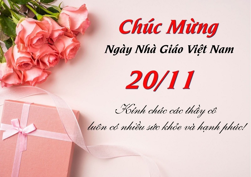 Thiệp chúc mừng ngày nhà giáo Việt Nam