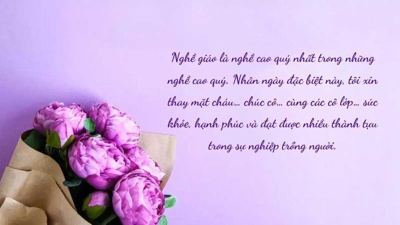 Mẫu thiệp chúc mừng ngày 20/11