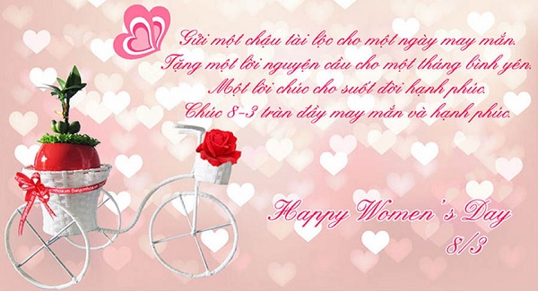 Mẫu thiệp chúc mừng 8/3