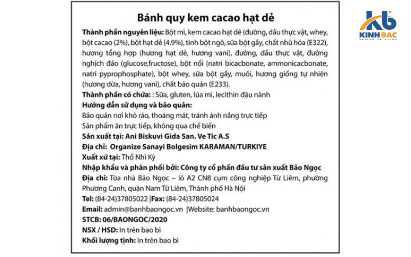 Tem nhãn phụ giúp doanh nghiệp bổ sung thêm thông tin về sản phẩm