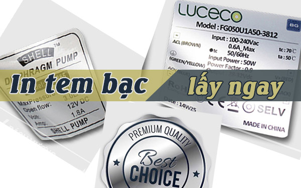 In tem bạc lấy ngay: Quy trình chuyên nghiệp và điều cần biết