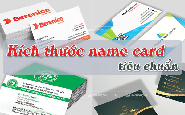 Kích thước name card tiêu chuẩn trong thiết kế và in ấn