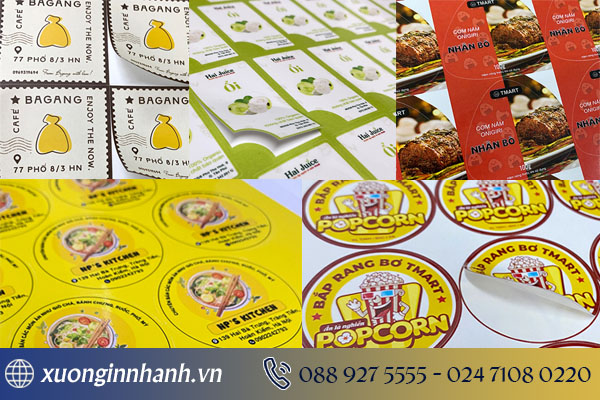 50 mẫu tem dán sản phẩm đẹp, tem dán quảng cáo bắt mắt