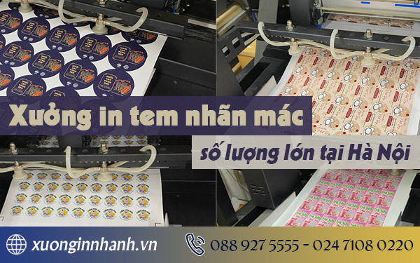 Tìm kiếm xưởng công ty in tem nhãn mác số lượng lớn tại Hà Nội?