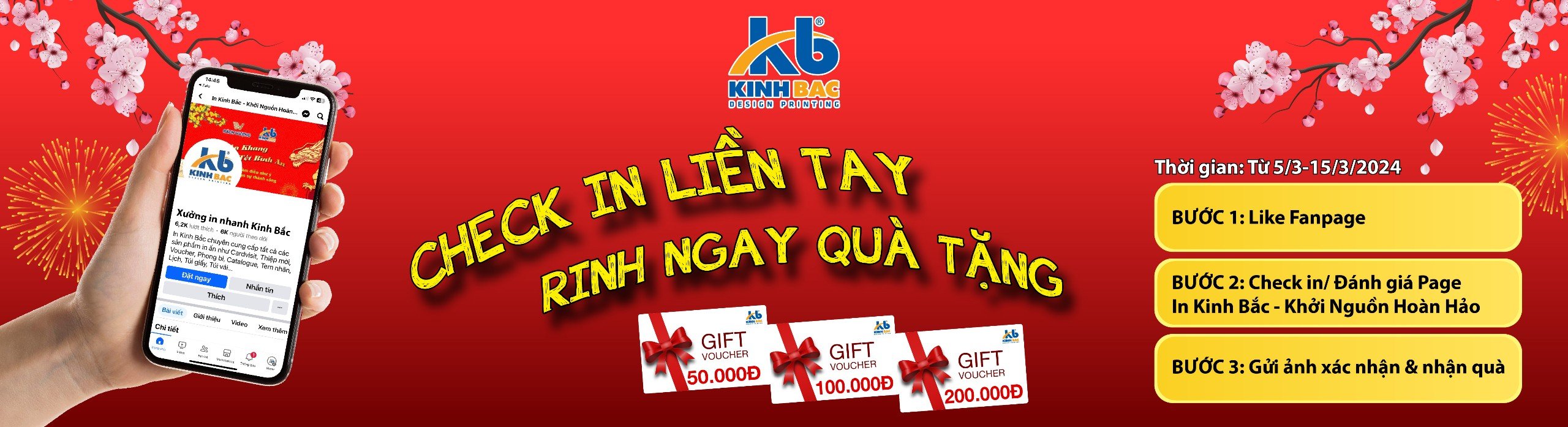 CHECK IN LIỀN TAY- RINH NGAY QUÀ TẶNG